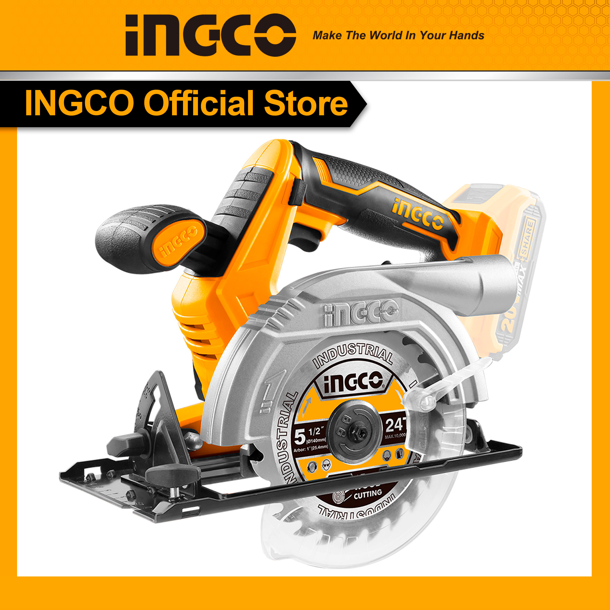 Máy cưa đĩa tròn cầm tay dùng pin NGCO CSLI1401 Tặng kèm 1 lưỡi cưa 140mm