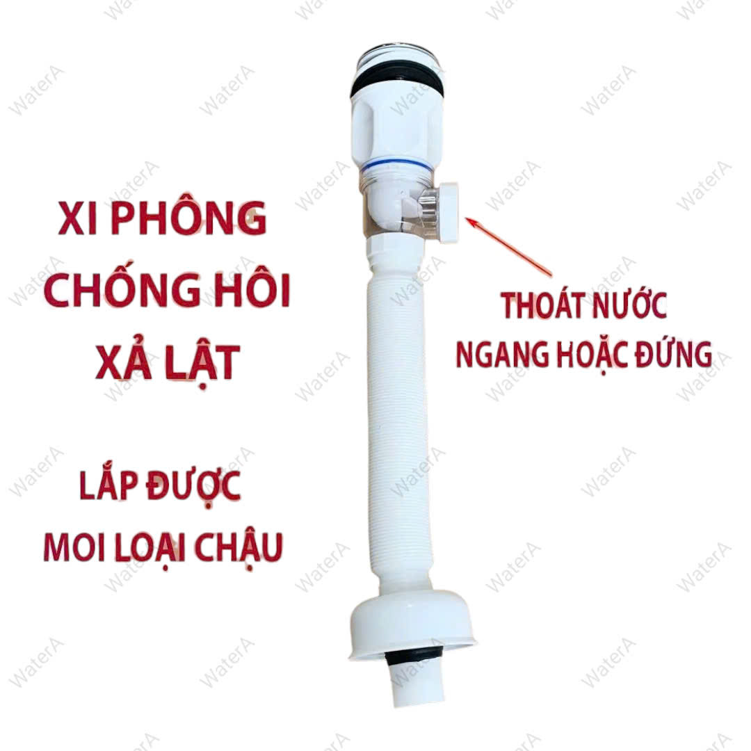 [Q.Tân Bình] Bộ xả lavabo,xả bồn rửa mặt nút nhấn sứ