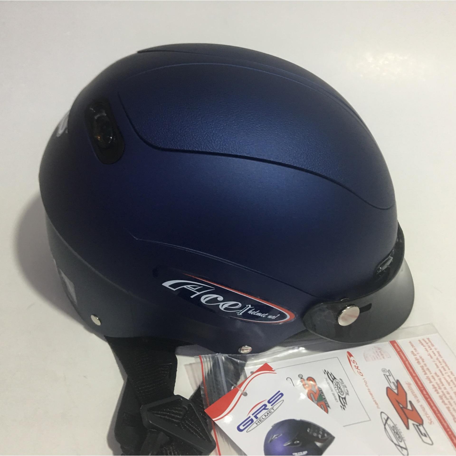 MŨ BẢO HIỂM GRS A102-BẢO HÀNH 12 THÁNG (ĐEN)