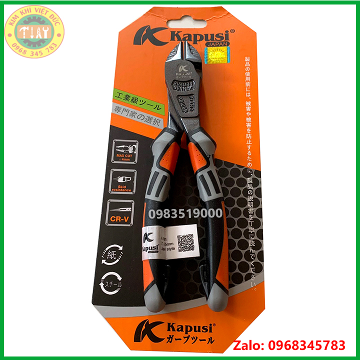 KAPUSI Kìm Kiểu Đức Bộ 3 Chiếc ( Điện, Cắt, Nhọn)- Bán Lẻ cây