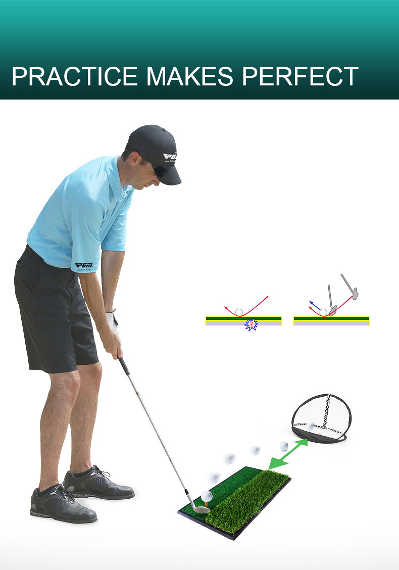THẢM TẬP SWING GOLF - PGM DOUBLE GRASS MINI HITTING MAT - TH005