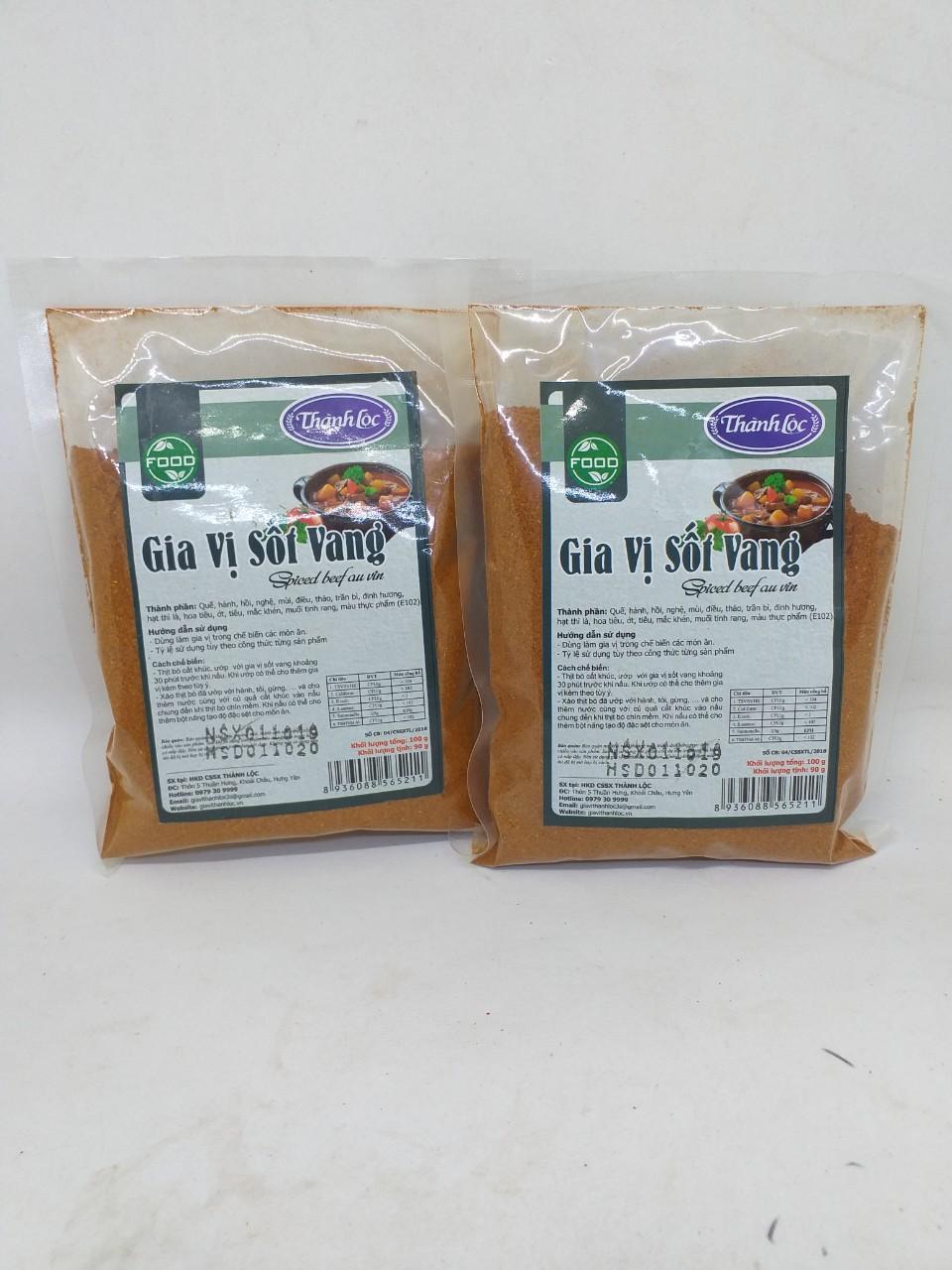 2Combo /Gia vị sốt vang 100g (90g)/10