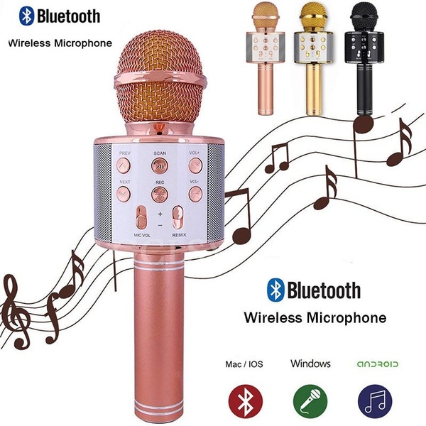 Micro Hát Karaoke - Mic Hát Không Dây Bluetooth
