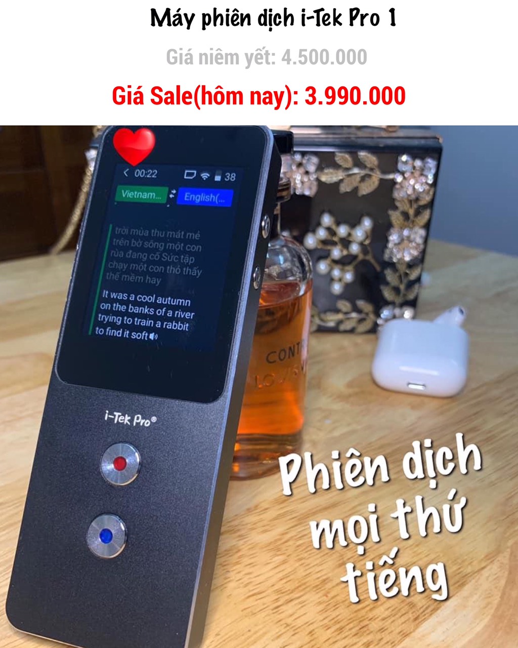 Máy phiên dịch i-Tek Pro