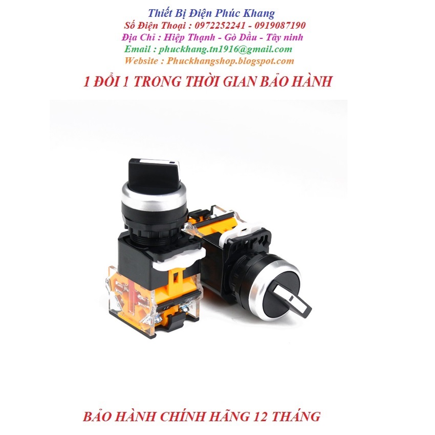 [FREESHIP] CÔNG TẮC XOAY 2 VỊ TRÍ 3 VỊ TRÍ LA38