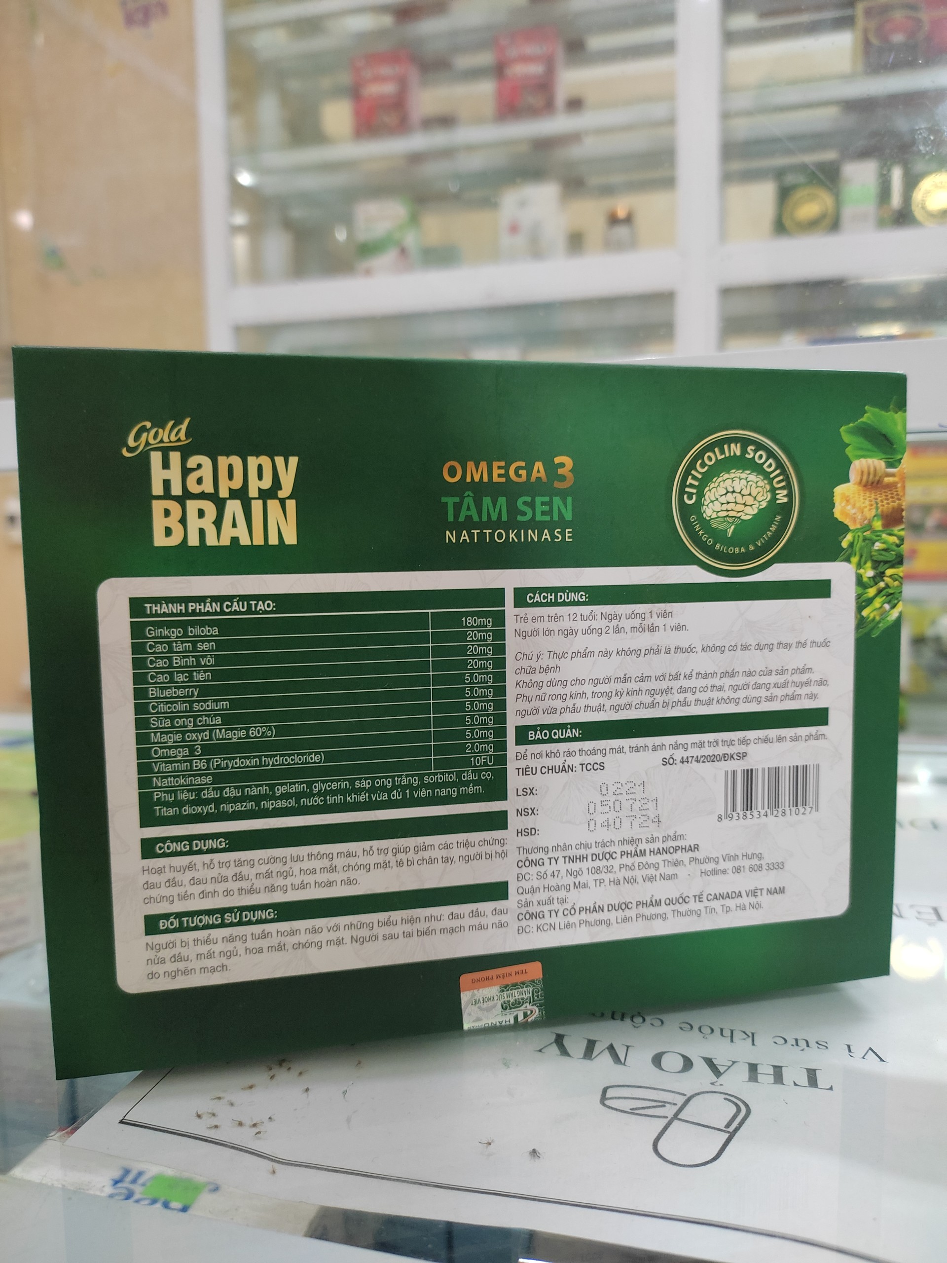GOLD HAPPY BRAIN NGỦ NGON HẾT ĐAU ĐẦU