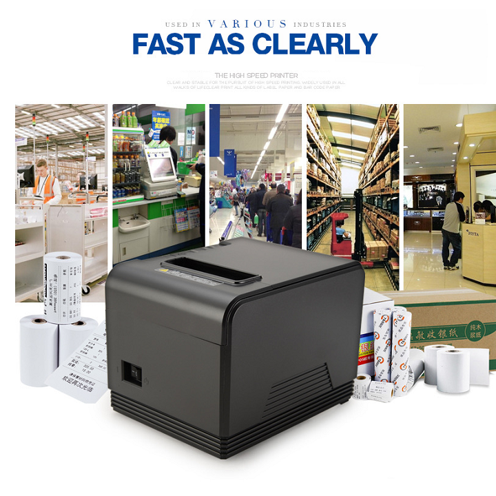 Máy in nhiệt XPrinter Q200 USB + LAN (Đen)