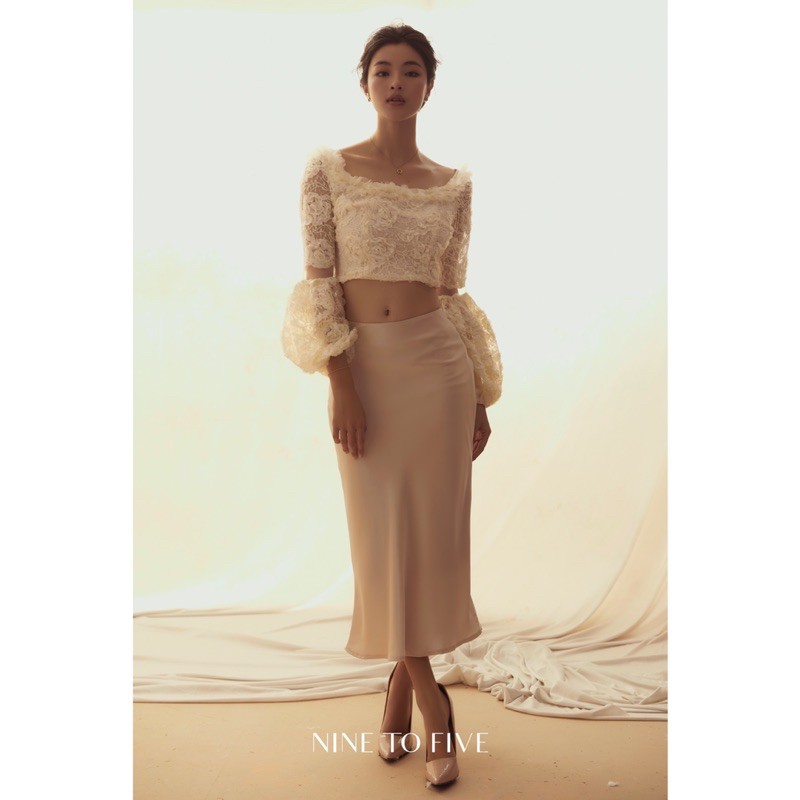[NineToFive | Siêu sale cuối năm] - Chân váy lụa silky
