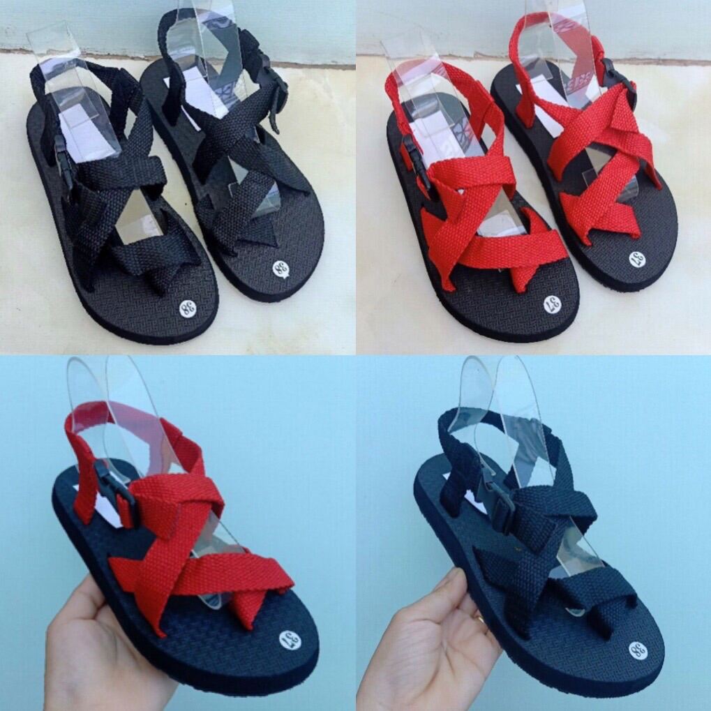 Dép sandal học sinh dép dù quai chéo xăng đan nữ