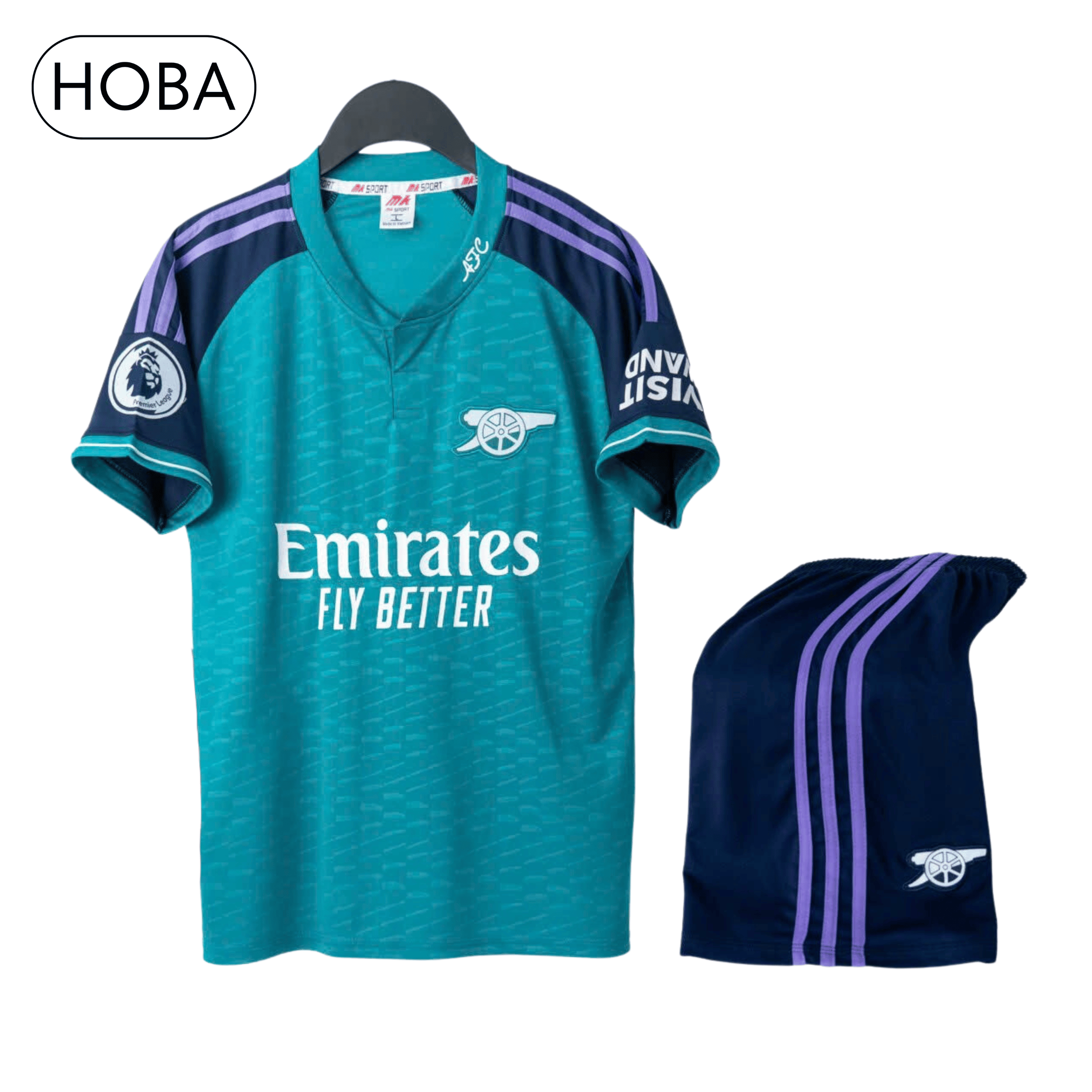 Bộ quần áo bóng đá đồ đá banh CLB Arsenal xanh lý