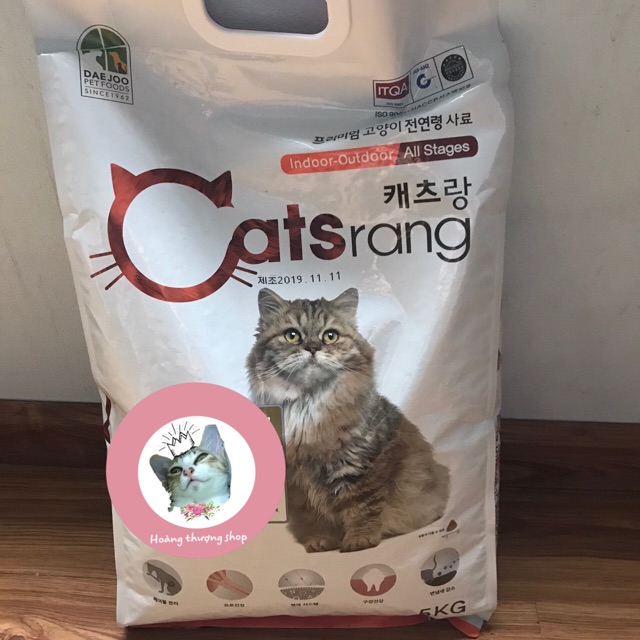 HN- Thức ăn hạt CATSRANG 5kg cho mèo( mọi lứa tuổi) - Hàn Quốc - [ Thú Cưng]