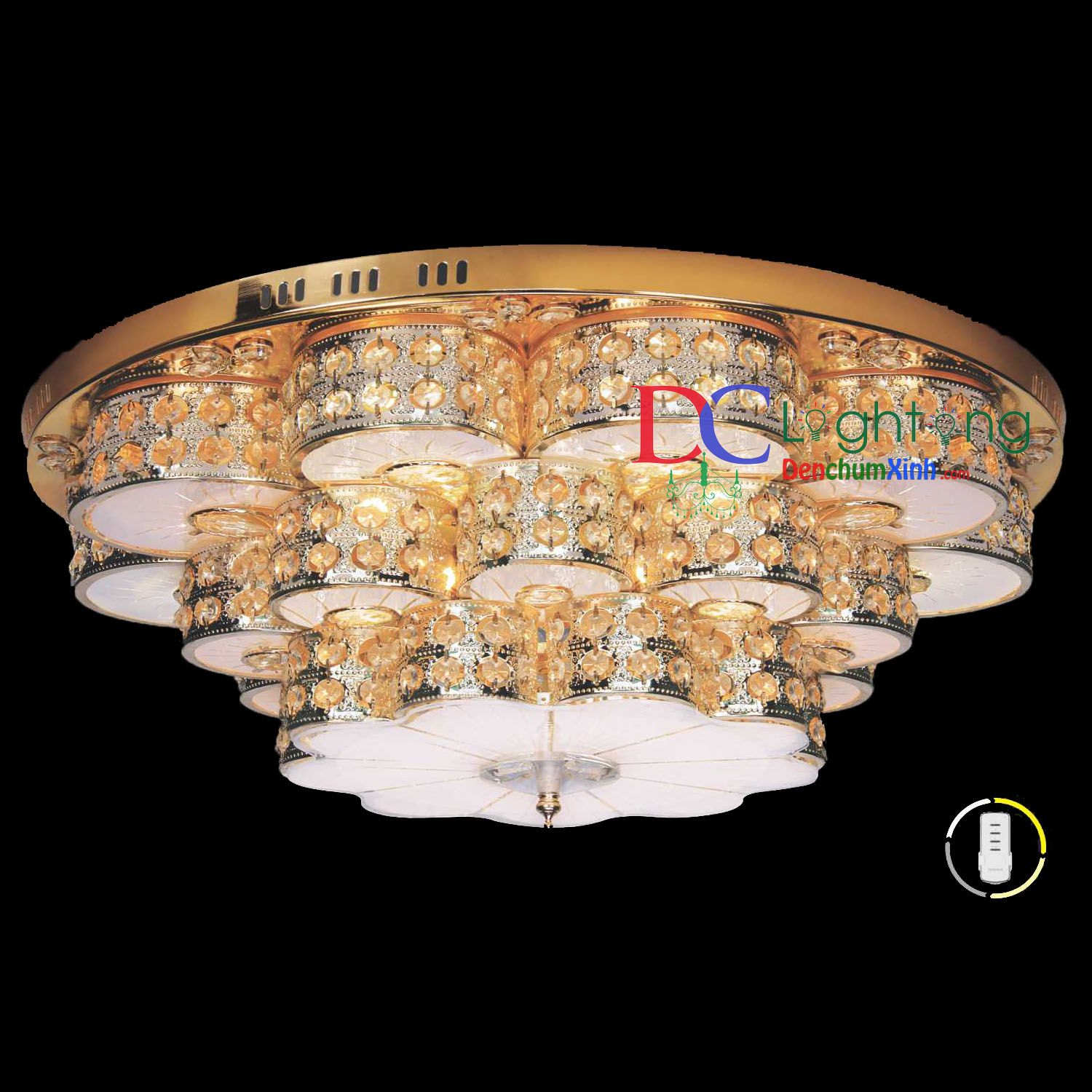 Đèn ốp trần pha lê dcx8025a
