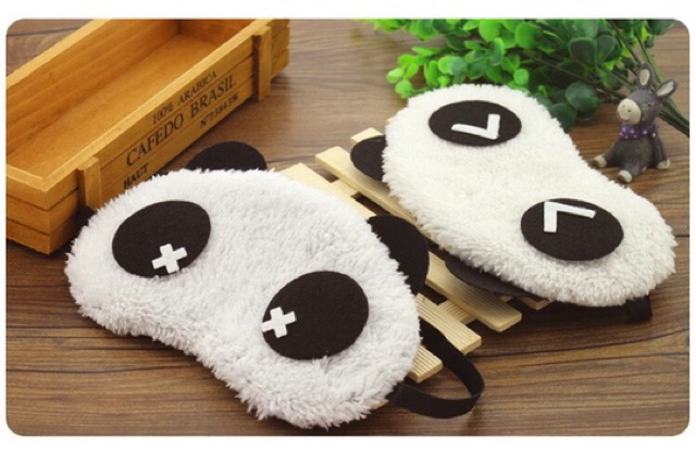 Bịt mắt ngủ hình gấu trúc ( kèm túi nước)