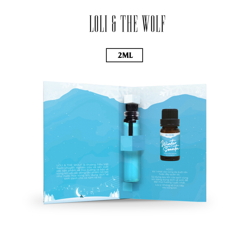 Nước Hoa Mini Cho Vùng Kín Mùi Unisex Eau De Parfum - Winter Sonata - Chai 2ml nhỏ gọn tiện lợi nhập khẩu
