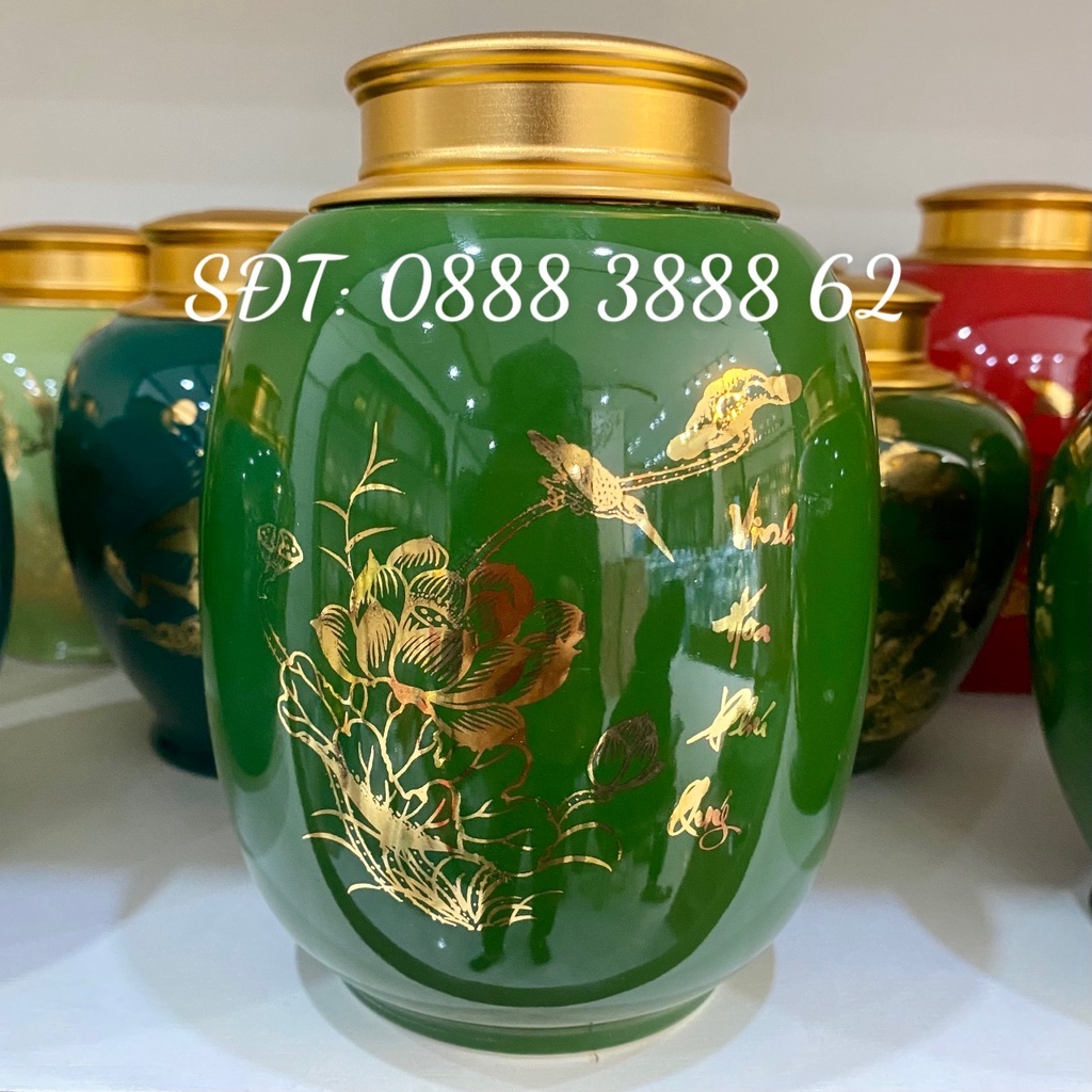 Bình Đựng Trà, Cafe, Lọ Đựng Chè - Bình Đựng Trà  Bát Tràng