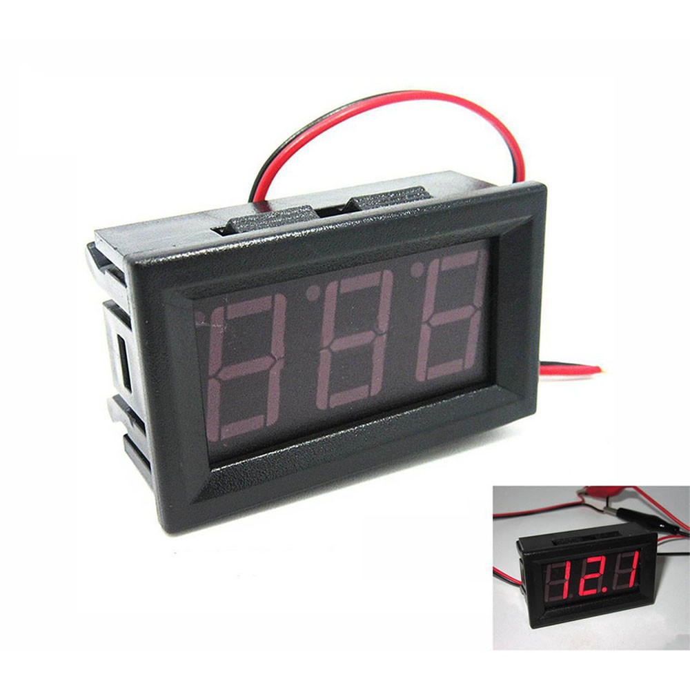 Đồng Hồ Led Báo Volt DC, Đo Điện Áp Một Chiều