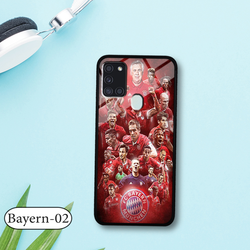 Ốp lưng kính 3D Samsung A21S hình đội bóng