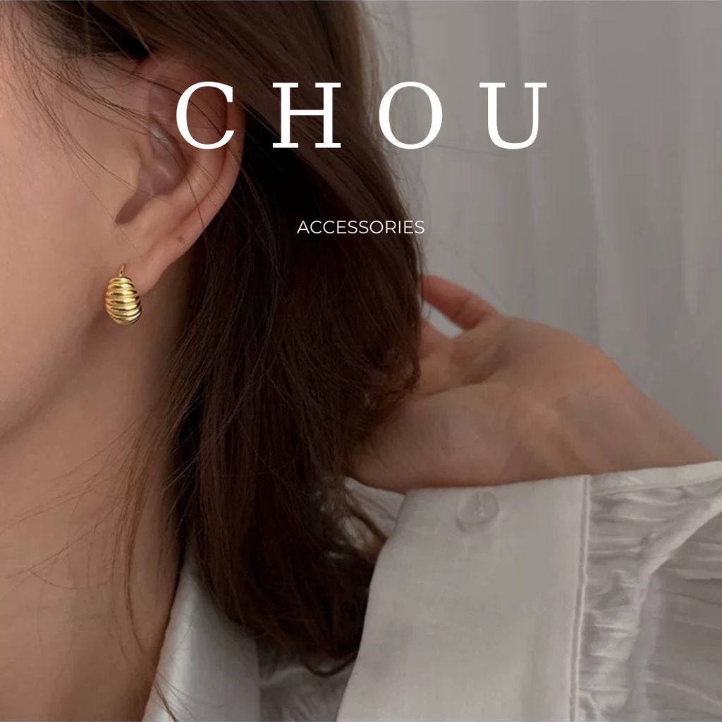 Bông Tai S925 Croissant Mini  | CHOU ACCESSORIES |