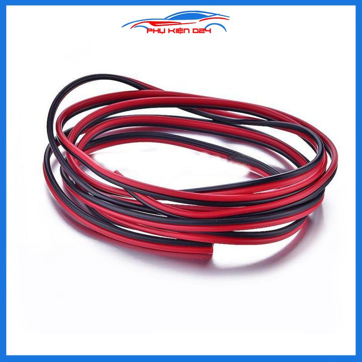 Dây điện đôi đen đỏ 22AWG lõi 0.3mm
