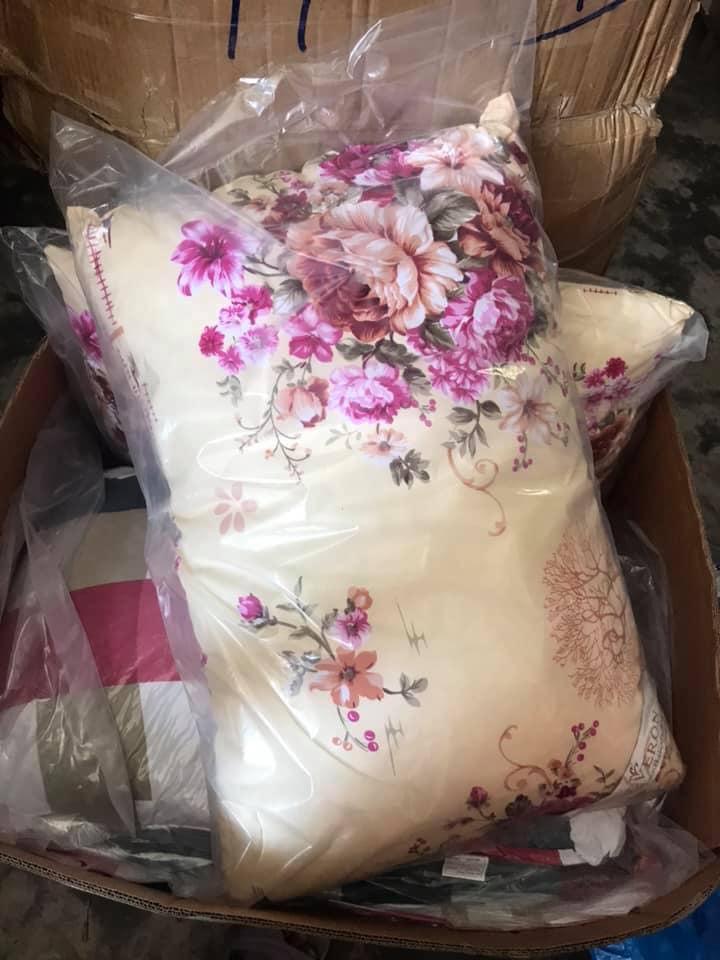 Combo 2 ruột gối người lớn hoa văn cao cấp 45*65cm (Nhiều mẫu), combo 2 ruot goi hoa van cao cap 45*65cm