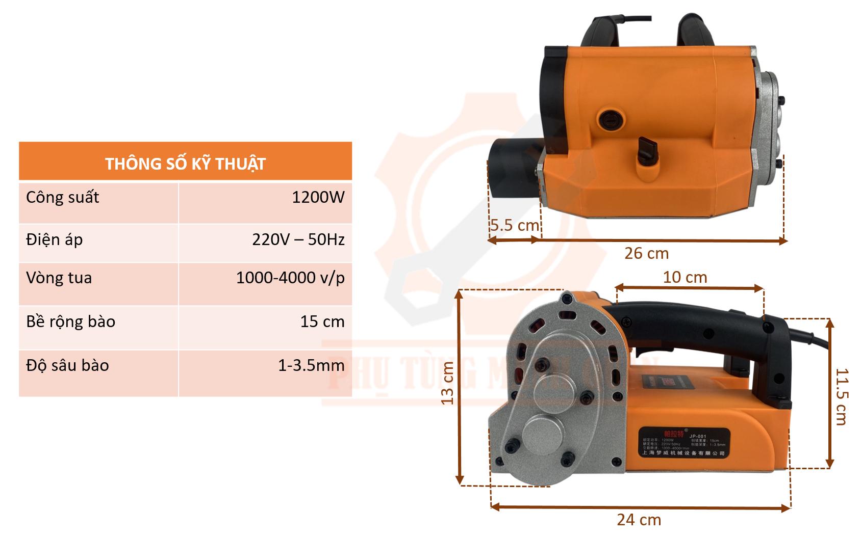 máy bào tường JP-001