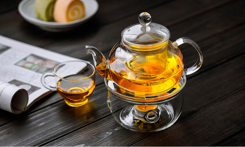 Đế Nến Thủy Tinh Giữ Nhiệt Bình Trà Sang Trọng