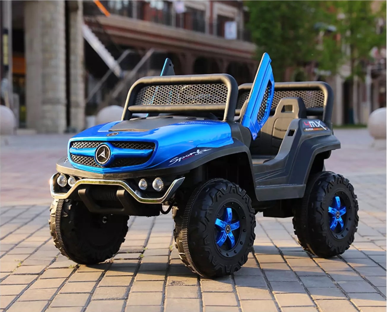 Xe ô tô điện trẻ em SJBB-1600. Model 2022 (Kiểu Dáng Địa Hình. Có Điều Khiển Từ Xa)