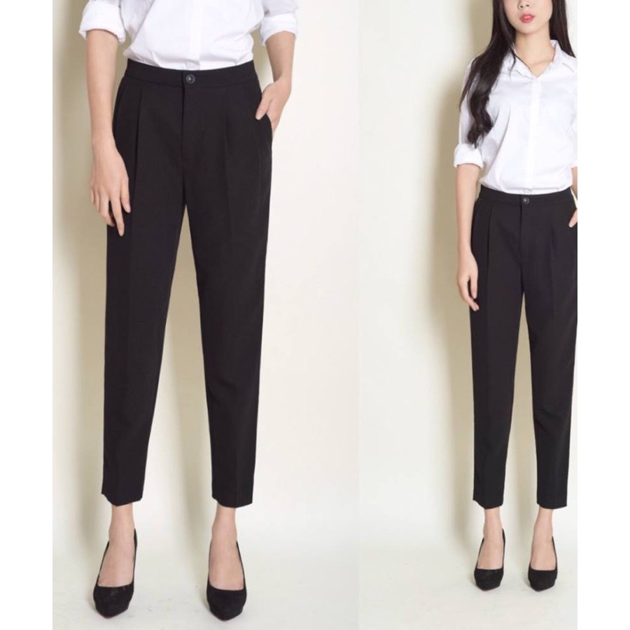 Quần tây công sở dáng baggy