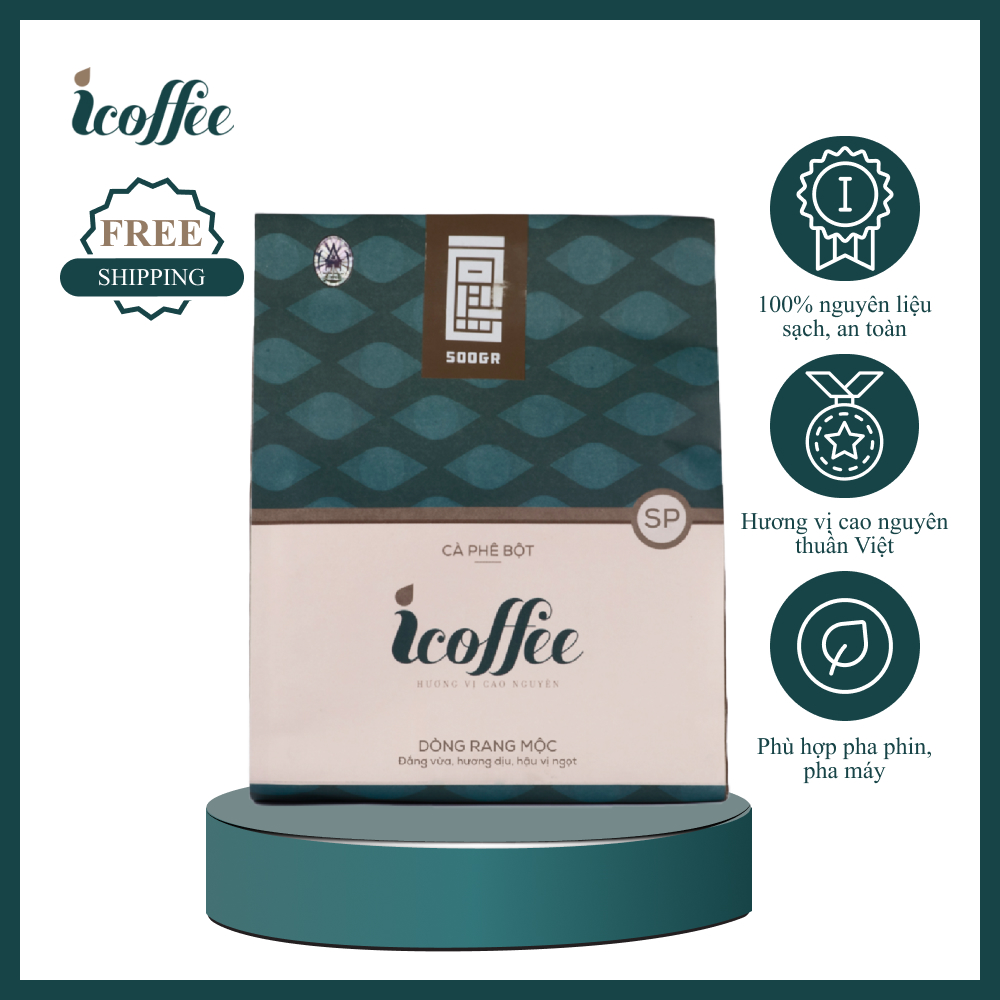 Cà Phê icoffee Dòng Rang Mộc 500g