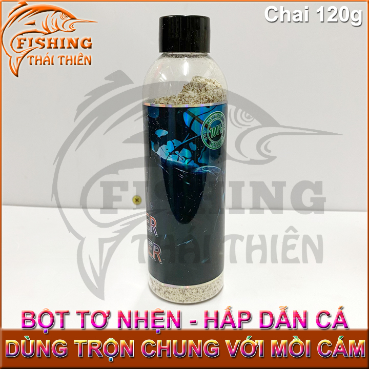 Mồi câu cá, bột tơ nhện dùng vuốt mồi câu