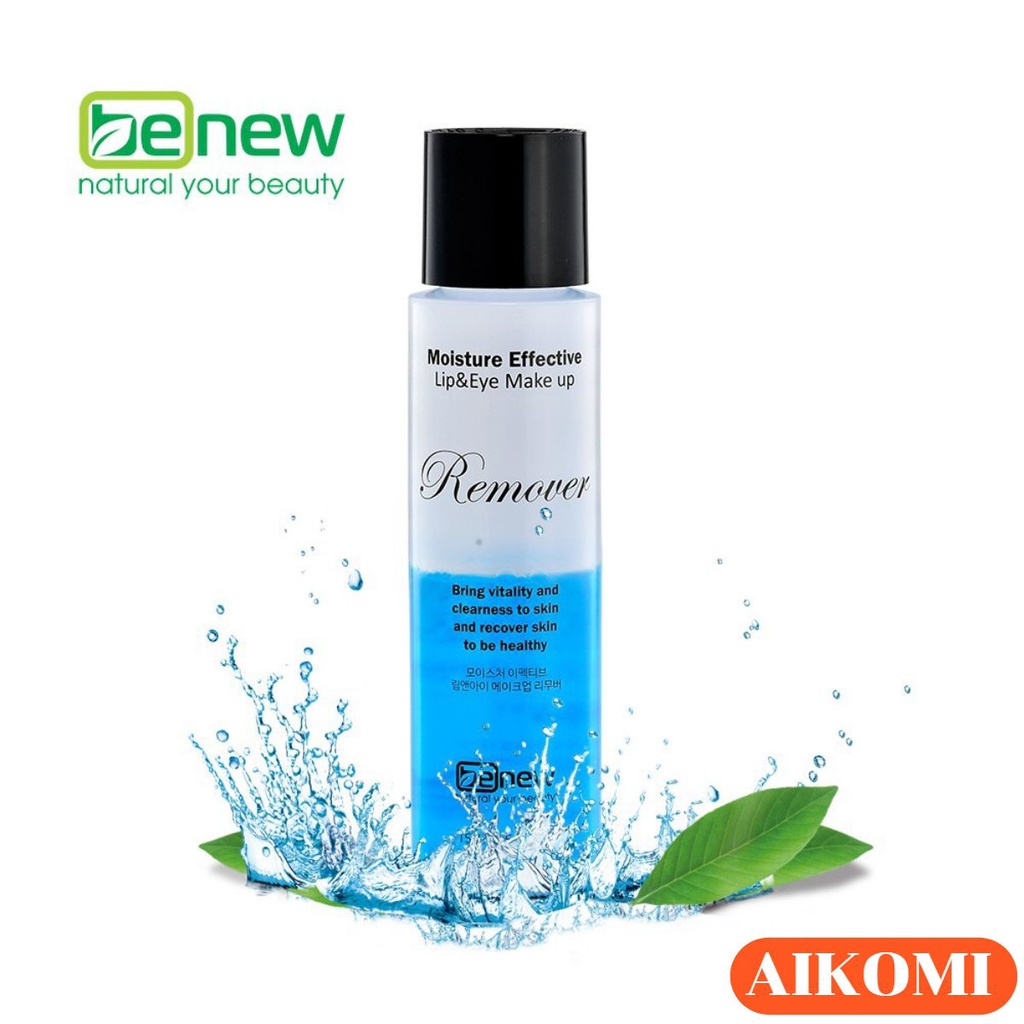 Nước tẩy trang dưỡng ẩm benew lip & eye make-up remover 150ml