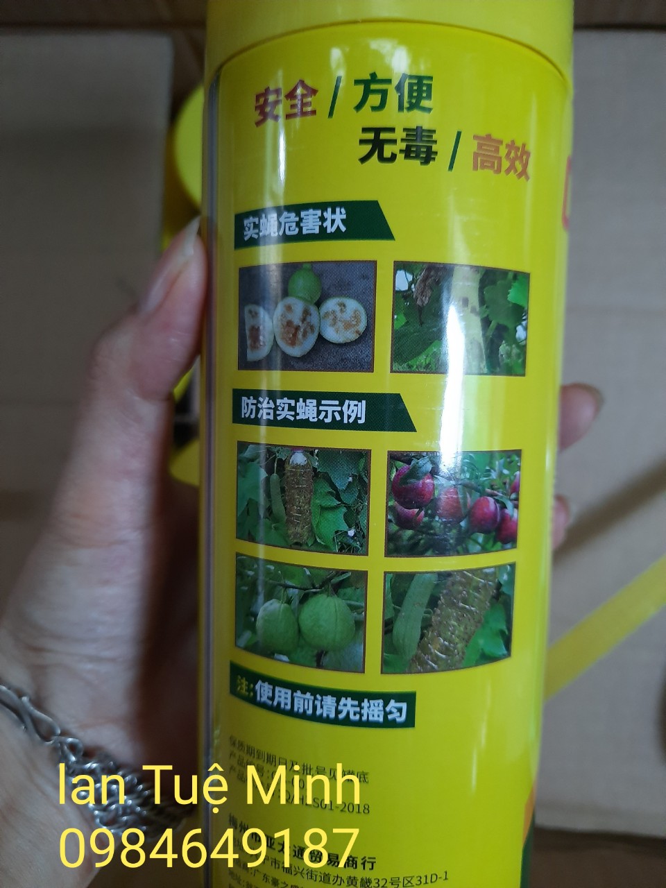 BÌNH XỊT BẪY RUỒI VÀNG, CÔN TRÙNG