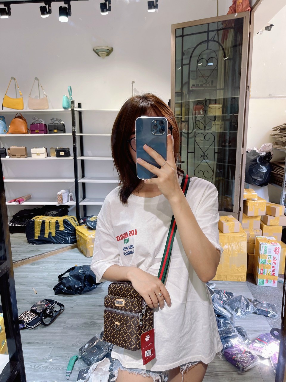 Túi đeo chéo nữ - Sale xã hàng (đủ màu)