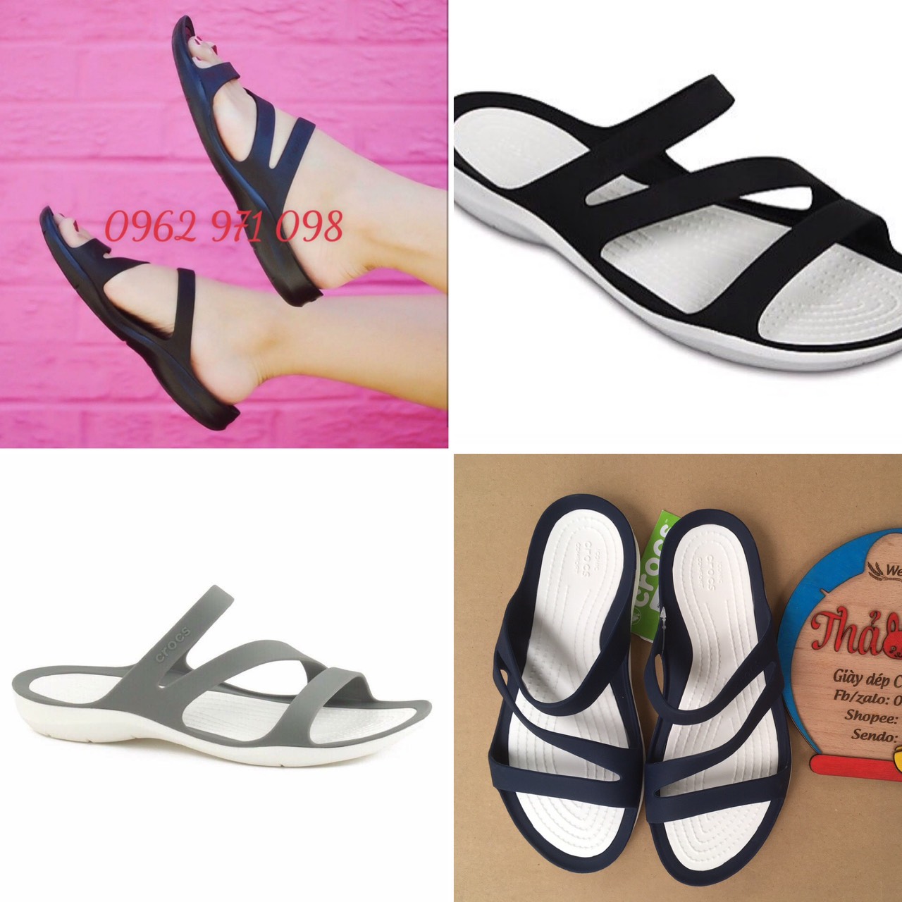DÉP LÊ SWIFTWATER WAVE-CROCS- CHO NỮ