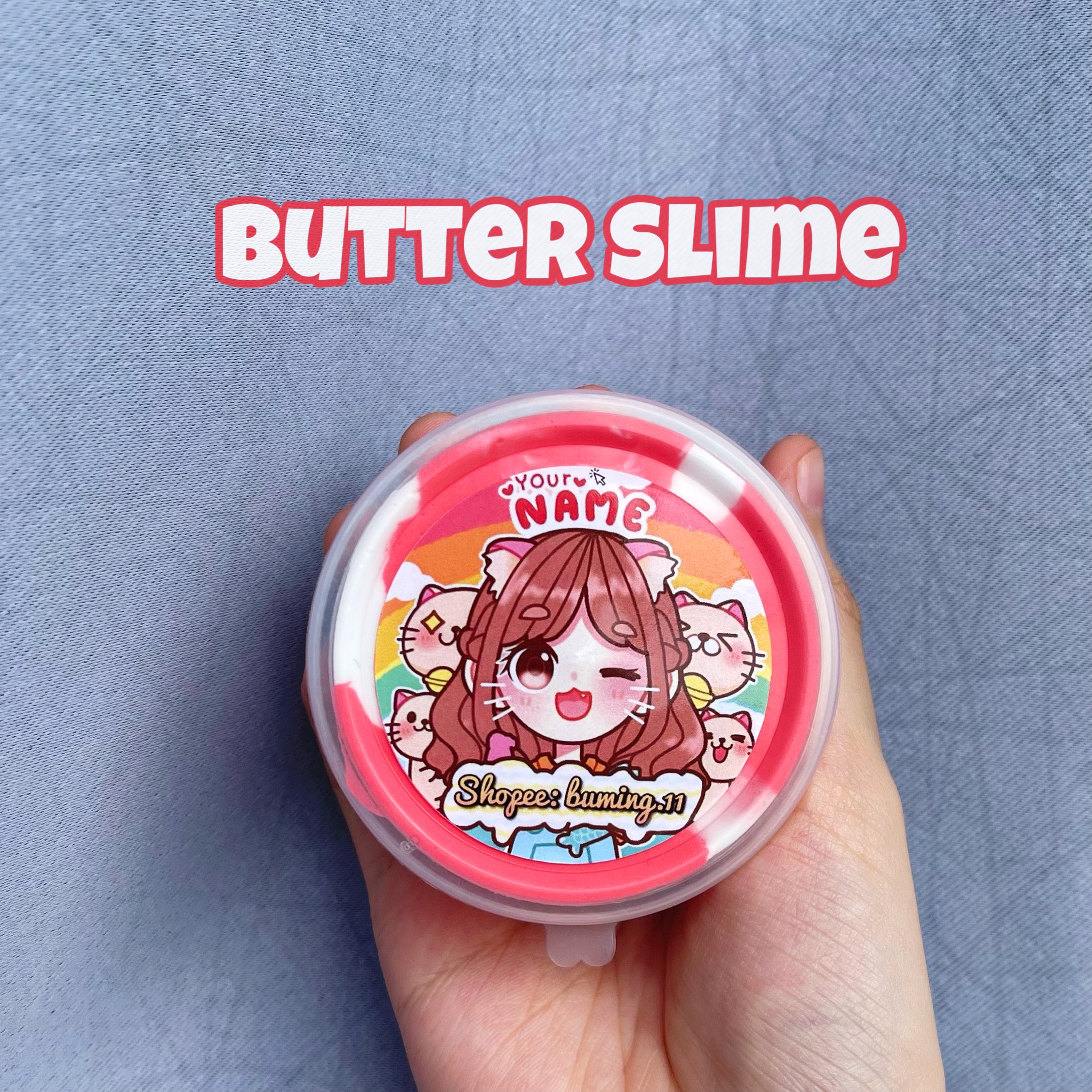Butter Slime - Slime Bơ 60ml Tặng Cốm & Charm