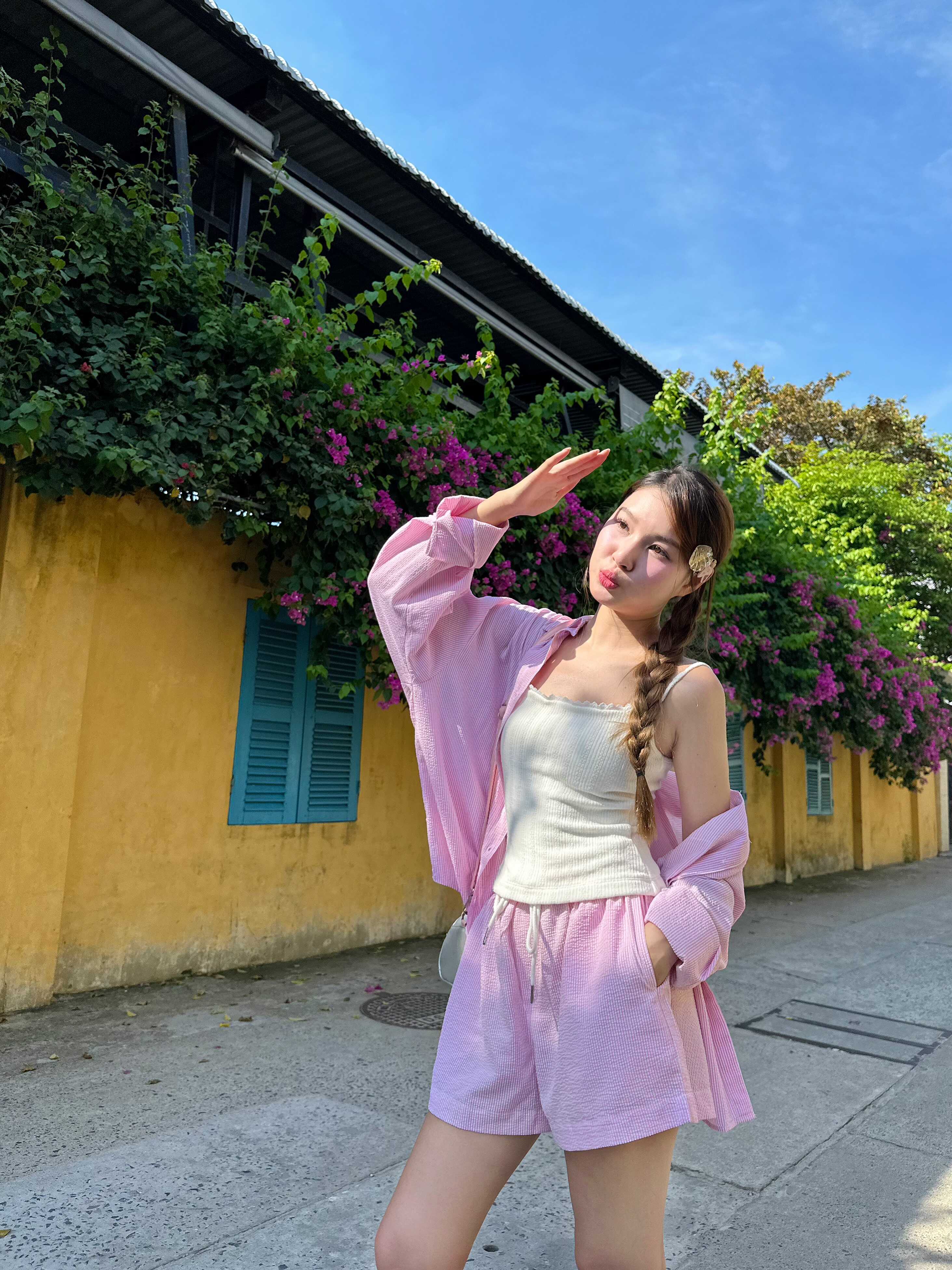 Áo Dai Dây Form Ôm Phối Viền Ren | SASSY TOP | Secodee