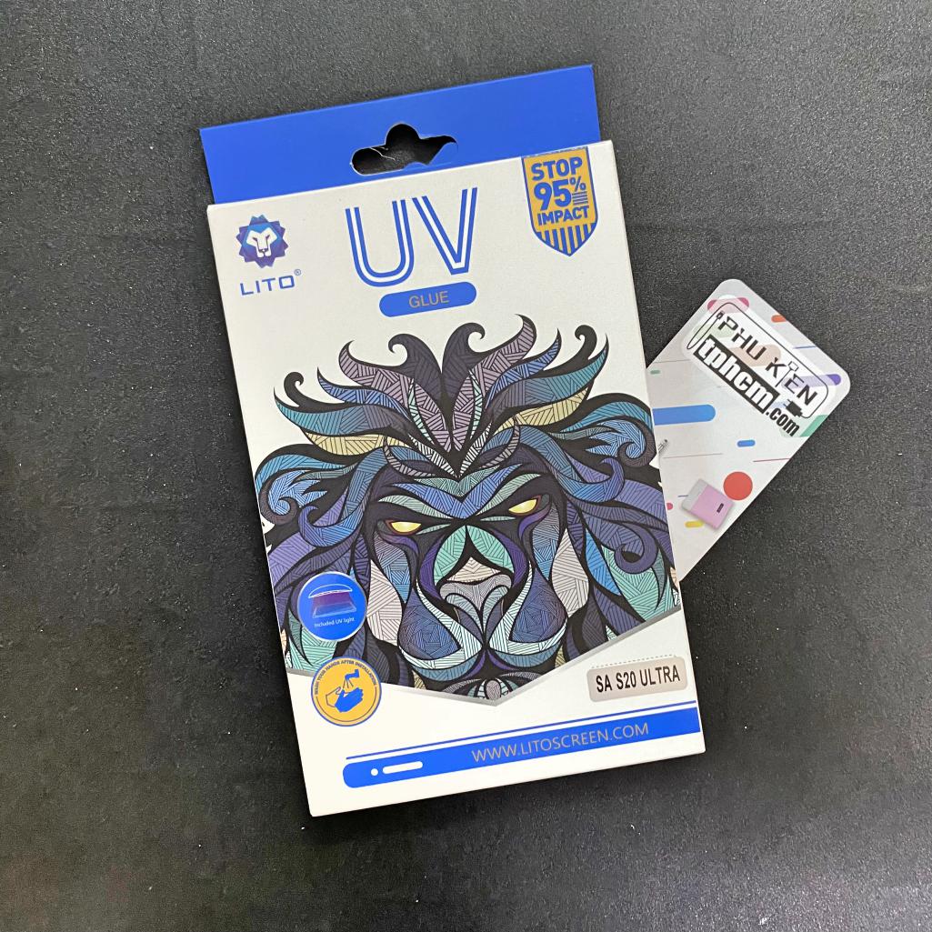 Dán cường lực uv full màn hình hiệu lito samsung s20 ultra