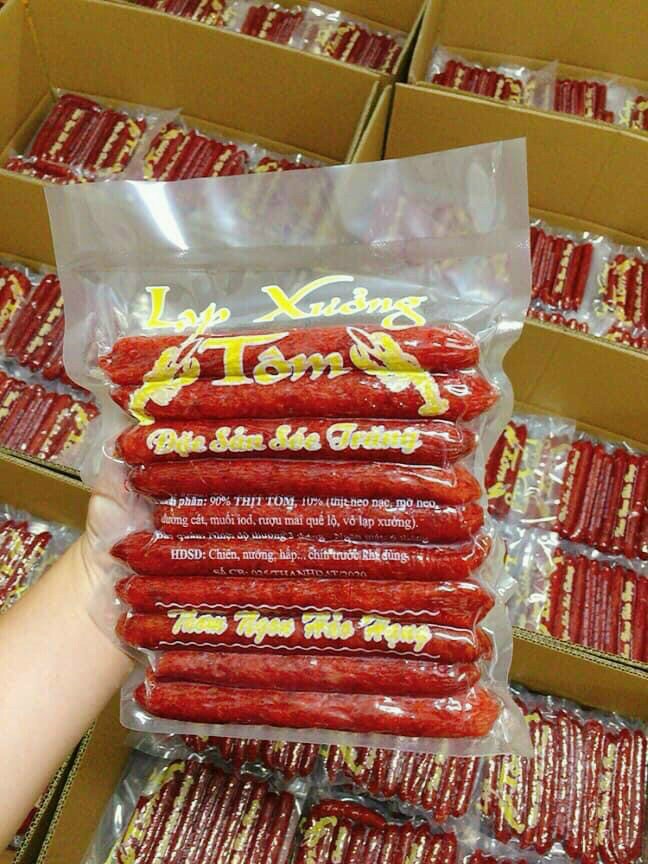 Gói lạp xưởng tôm