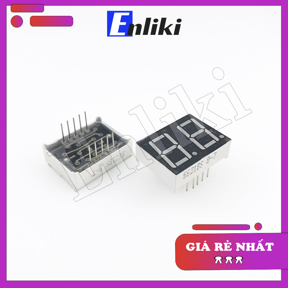 Led 7 thanh 0.56inch 2 Số màu đỏ (Katot Chung)