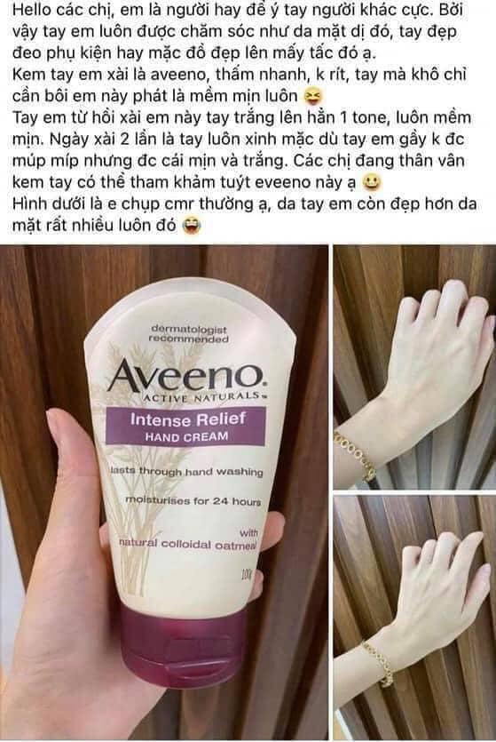 Kem Aveeno Dưỡng Ẩm Da Tay Tuýp 100gr