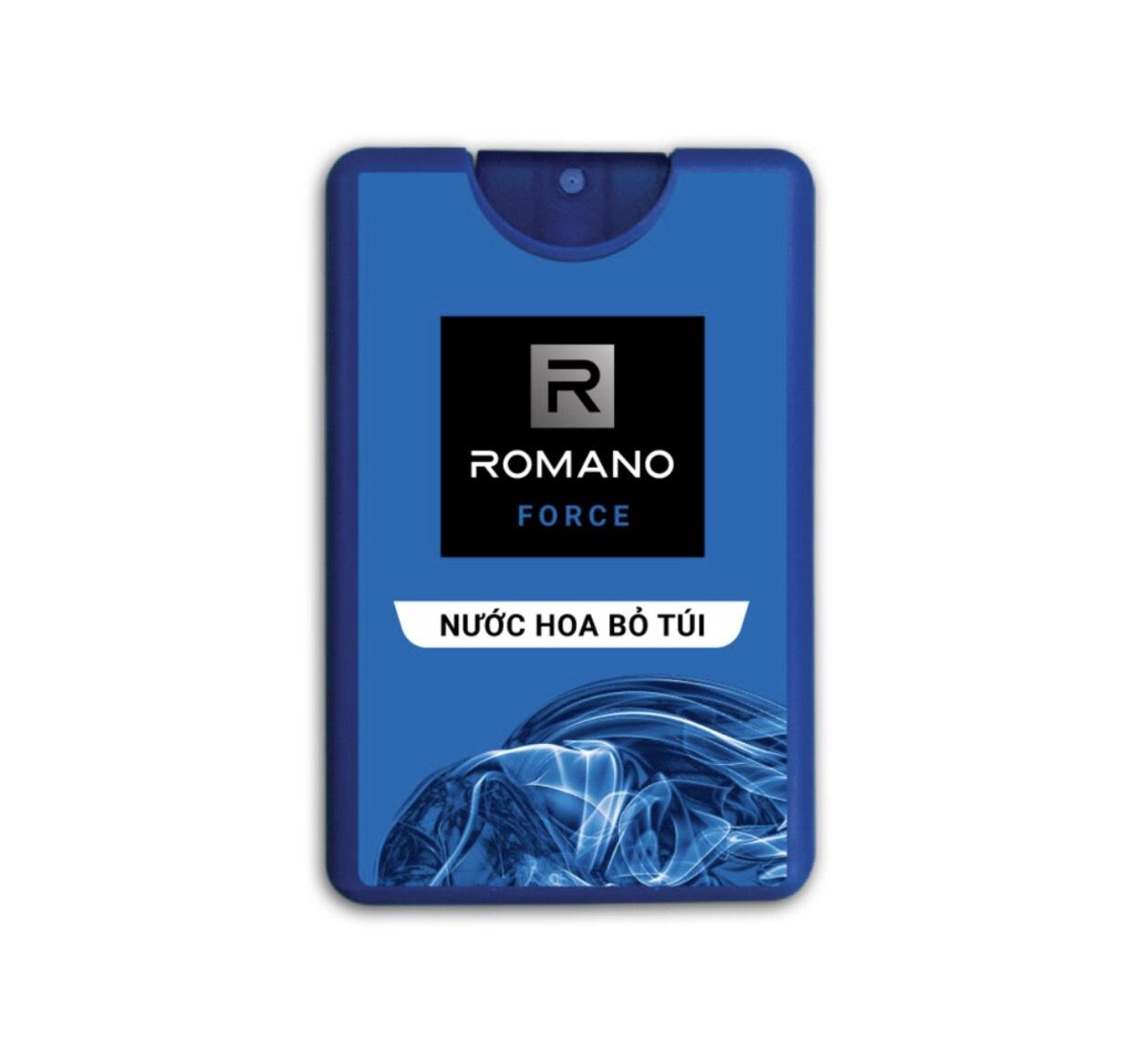 Combo 3 chai nước hoa bỏ túi Romano: Classic, Force, Attitude 18ml*3