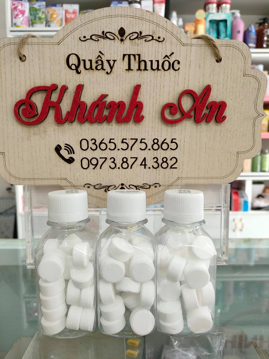 viên Muối Tinh NaCl pha xúc miệng (lọ 20 viên )