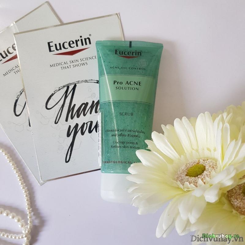 EUCERIN TẨY TẾ BÀO CHẾT CHO DA MỤN PRO ACNE SCRUB 100ML