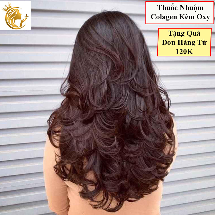 Thuốc Nhuộm Tóc Màu Nâu Socola Kèm Oxy