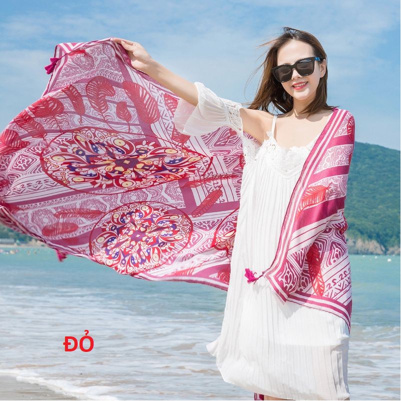 Khăn Choàng Thổ Cẩm Đi Biển