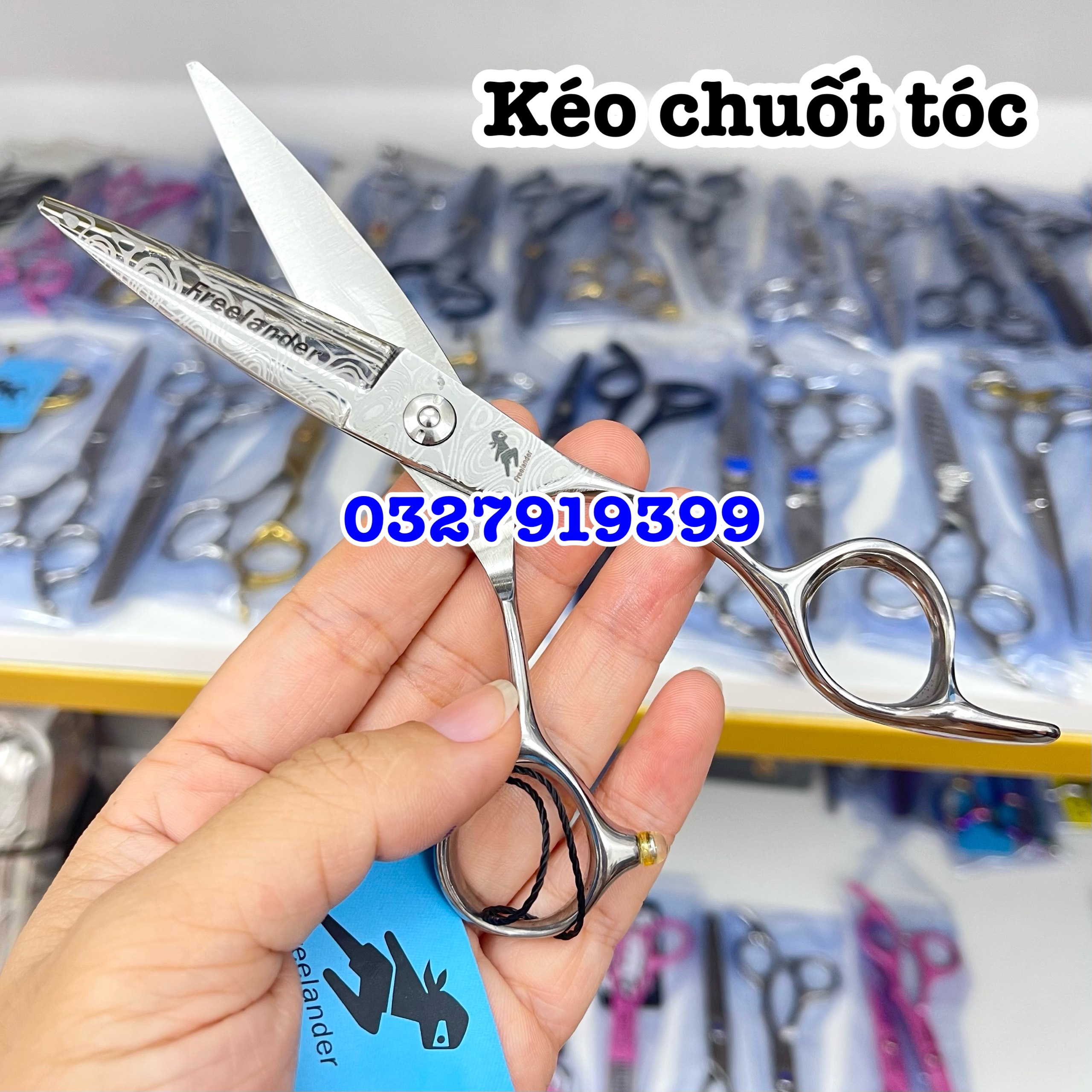 Kéo chuốt tóc nữ cao cấp Freelander 6.0 in