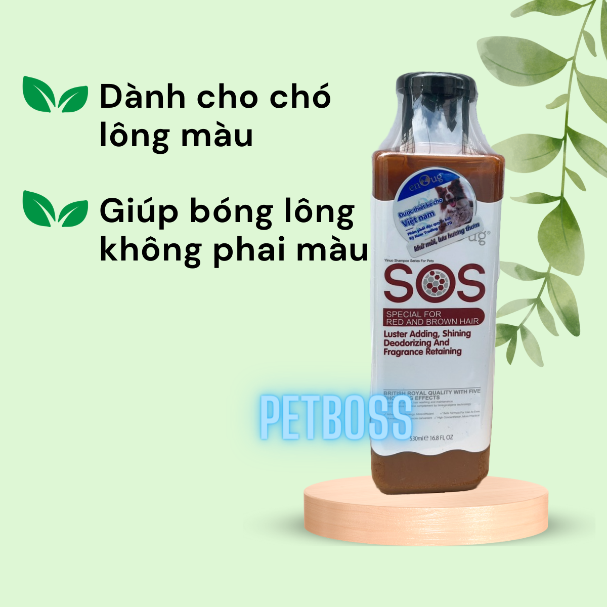 SỮA TẮM SOS CHO THÚ CƯNG CHAI 530ML