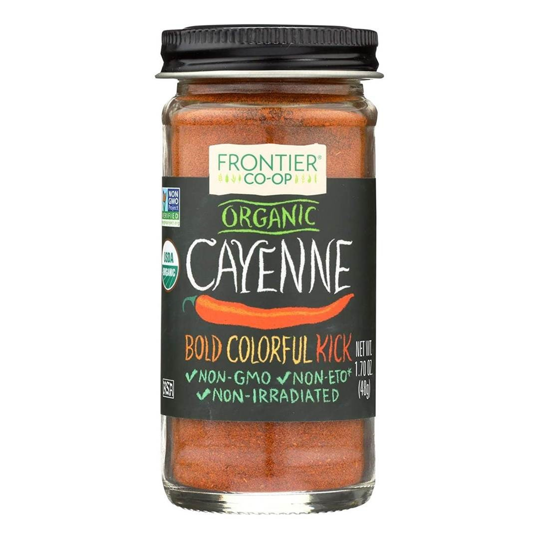 BỘT ỚT CAYENNE PEPPER Frontier, Non-GMO & USDA Organic, 48g (1.7oz)