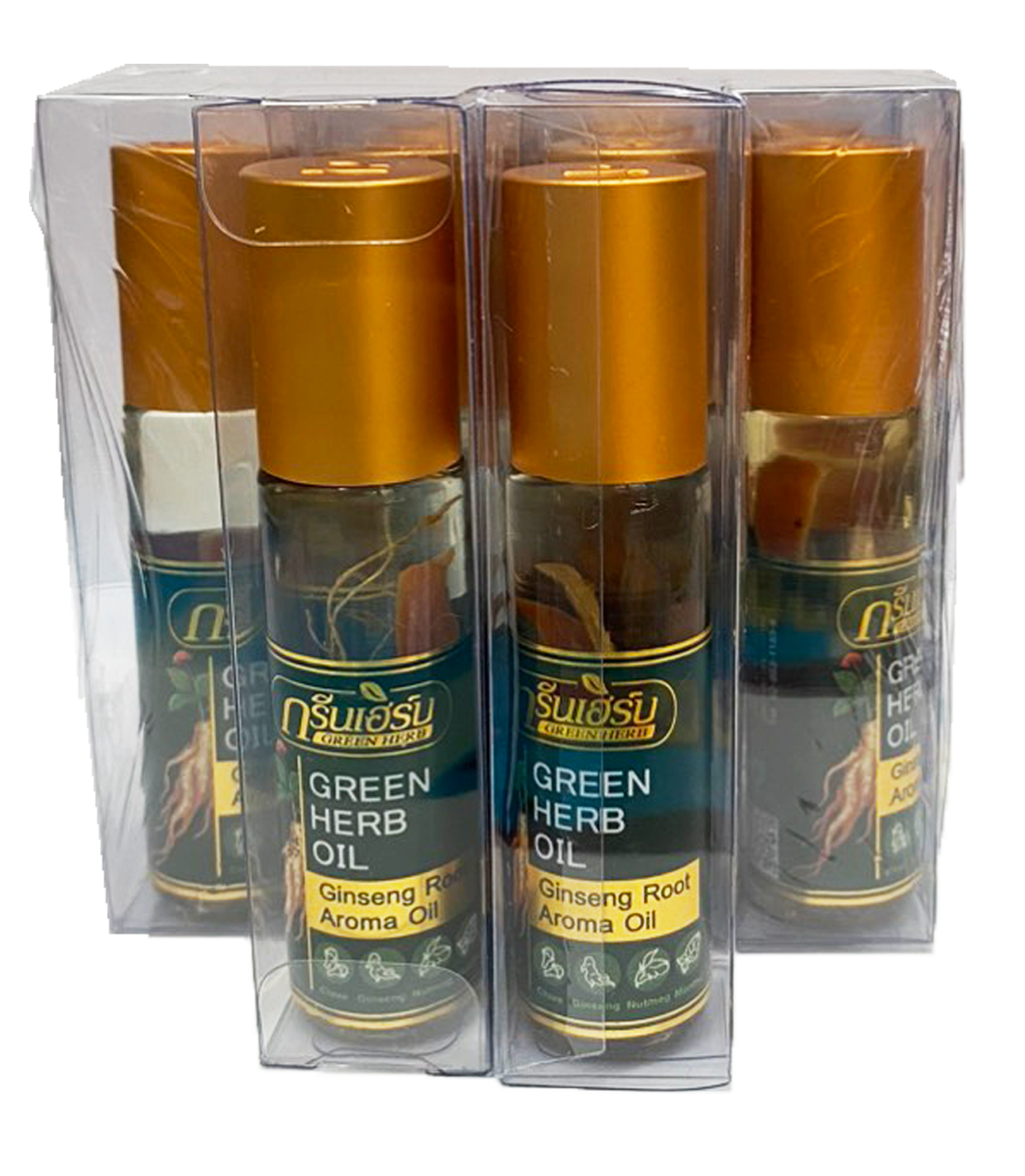 Thai Green Herb Ginseng Roller Oil 8ml