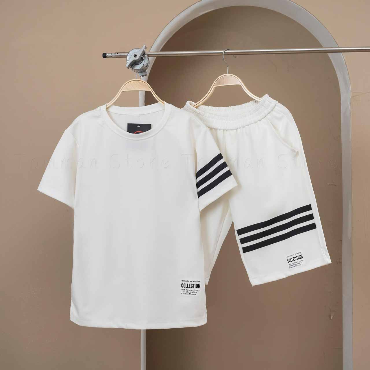 Bộ quần áo nam, Set hè nam bốn sọc chất vải mè tổ ong thoáng mát thông thoáng thời trang - G9_shop S0